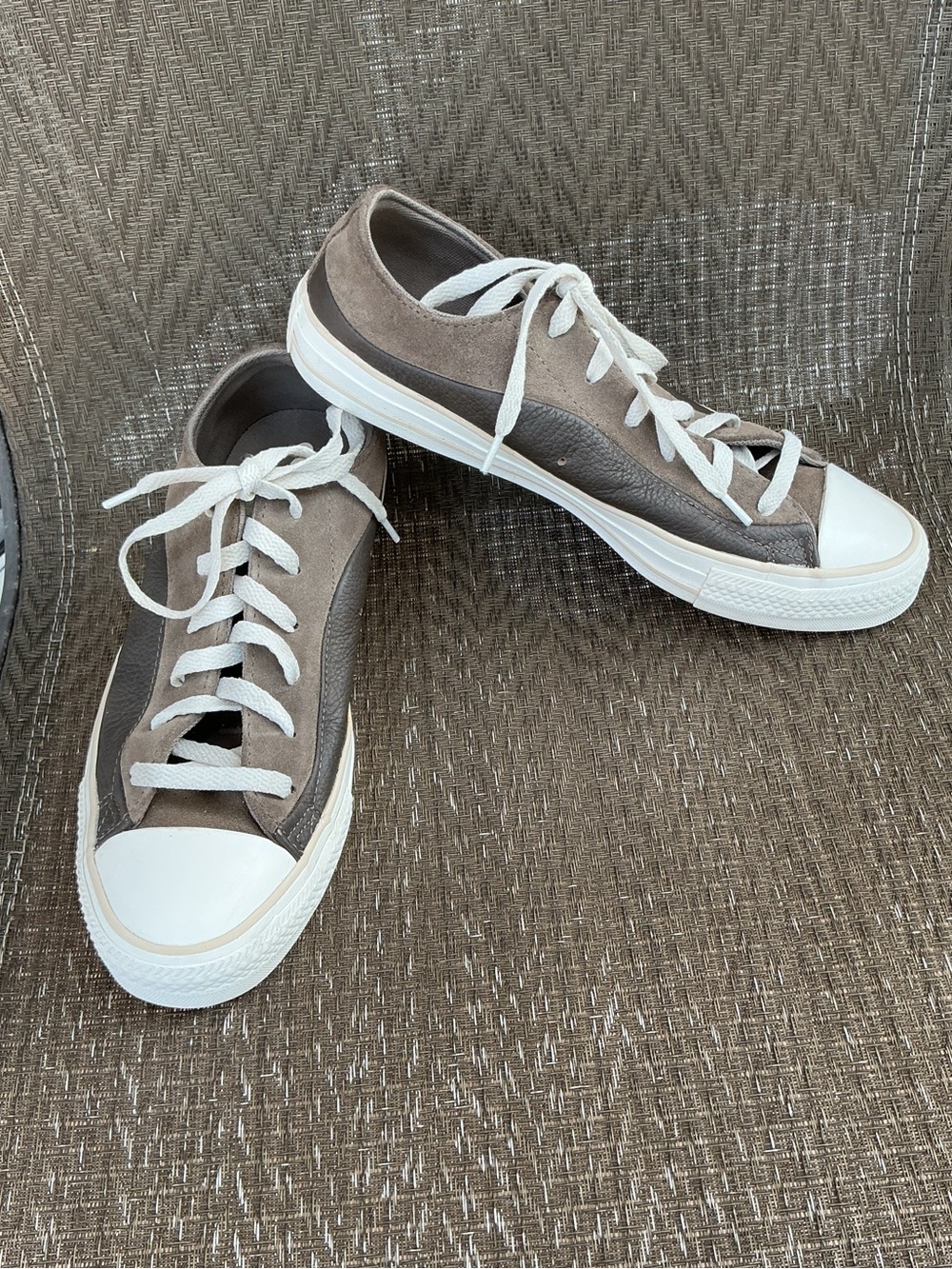 Converse Chuck Taylor Macchiato Brown Leather/Suede Low Top Sneakers